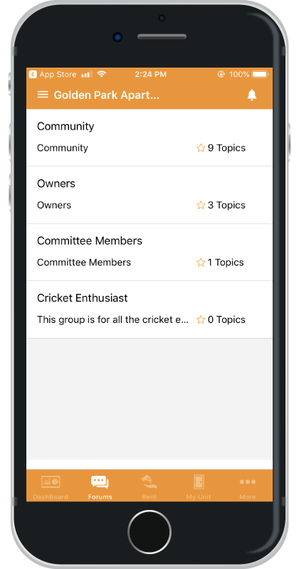 ApnaComplex iOS App Forums